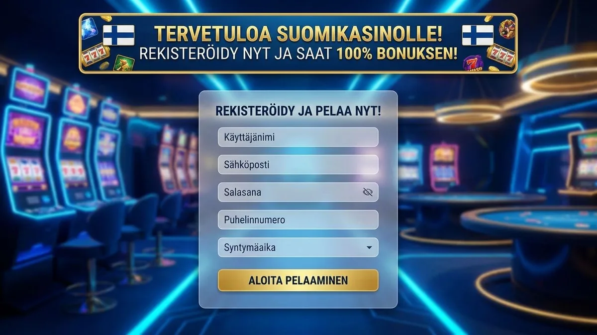 Rekisteröidy bonuksen kanssa